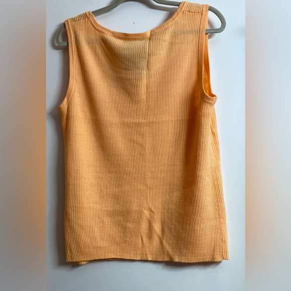 ASOS COLLUSION orange knit sweater tank top ASOS size XL - Picture 2 of 5